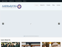 Tablet Screenshot of aaestudyusa.com